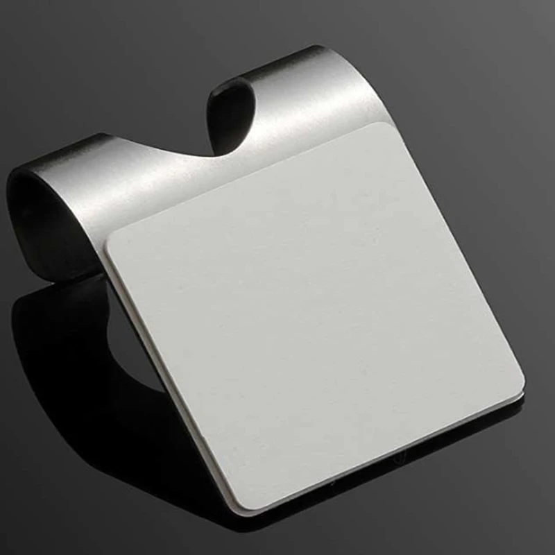 Stainless Steel Razor Holder Wall Hook Self Adhesive Sticky Kitchen Bathroom Key Hanger Storage Waterproof Towel Hanging Rack