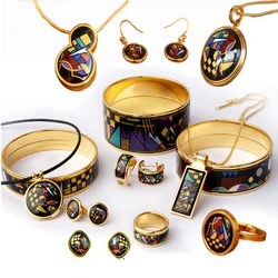 New accessories Fantasy series fashion enamel jewelry new cloisonne woman bracelet pendant ring earrings jewelry