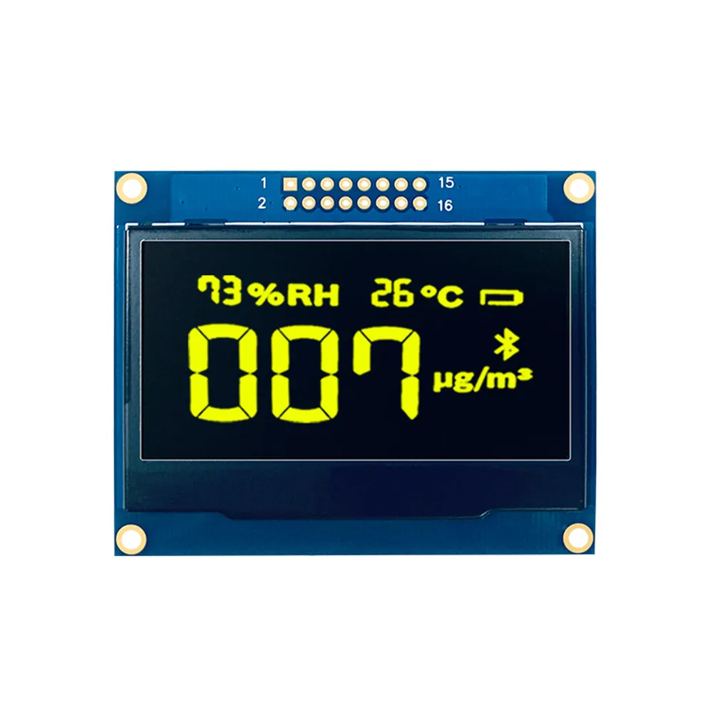 ЖК-дисплей Taidacent 2,42 дюйма, 12864, SPI/IIC I2C, последовательный SSD1309, 128x64, 2,42 дюйма, OLED-модуль, желтый, зеленый, белый, синий вариант