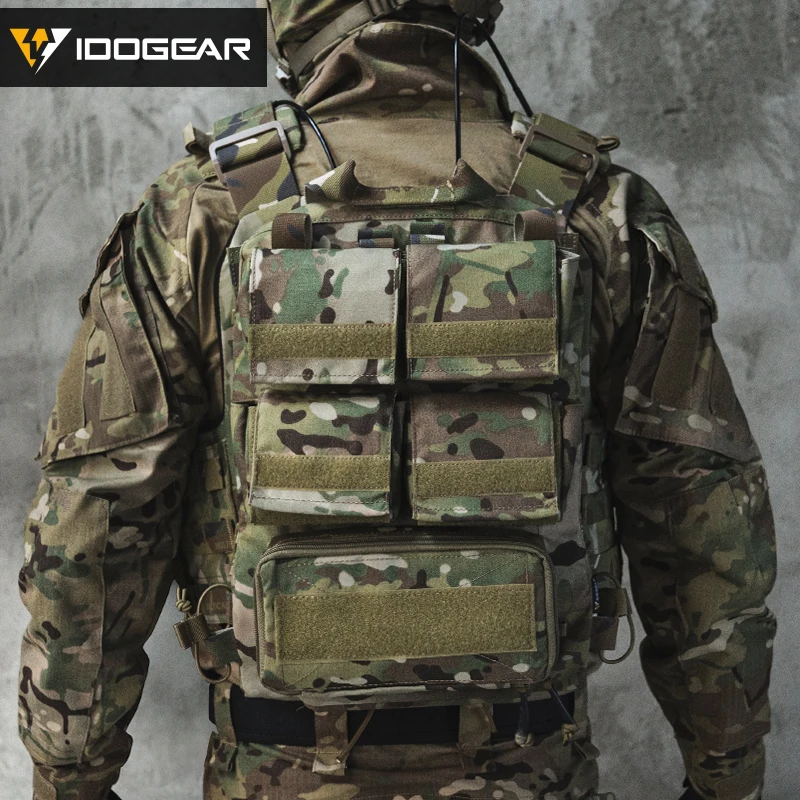 Imagem -05 - Idogear-modular Bolsa Tática Bolsa para Portador de Chapas Zip no Painel Mag Pouch Avs Jpc2.0 Cpc Vest 3573