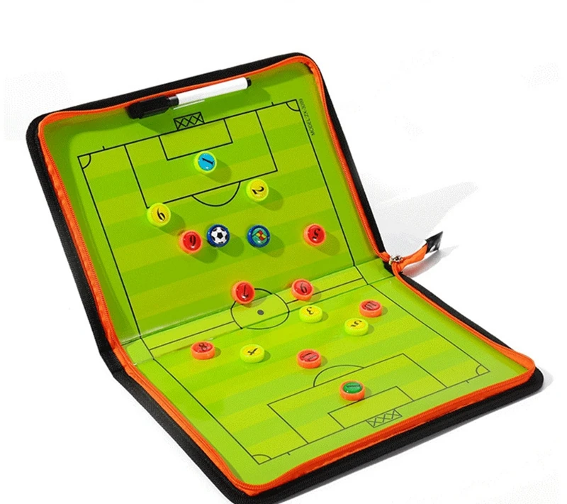 

Footall Training Refree Zipper Up Magnetic FootballTactics Board Coaching Book