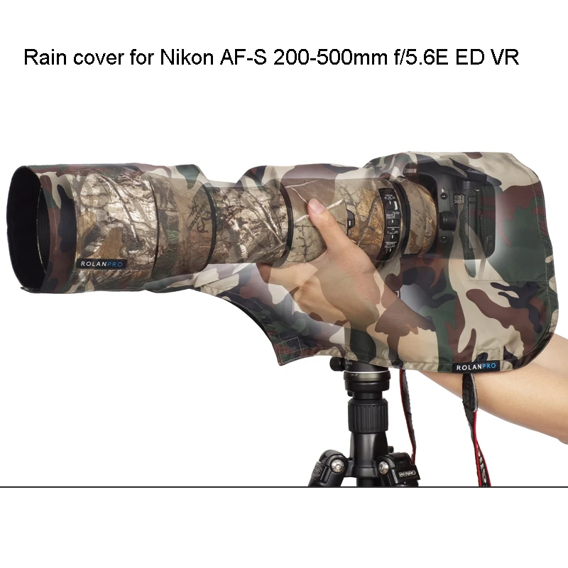 

ROLANPRO M Rain Cover Raincoat for Nikon AF-S 200-500mm, Canon RF 100-300mm F2.8, Canon RF 200-800mm F 6.3-9 IS USM Rainproof