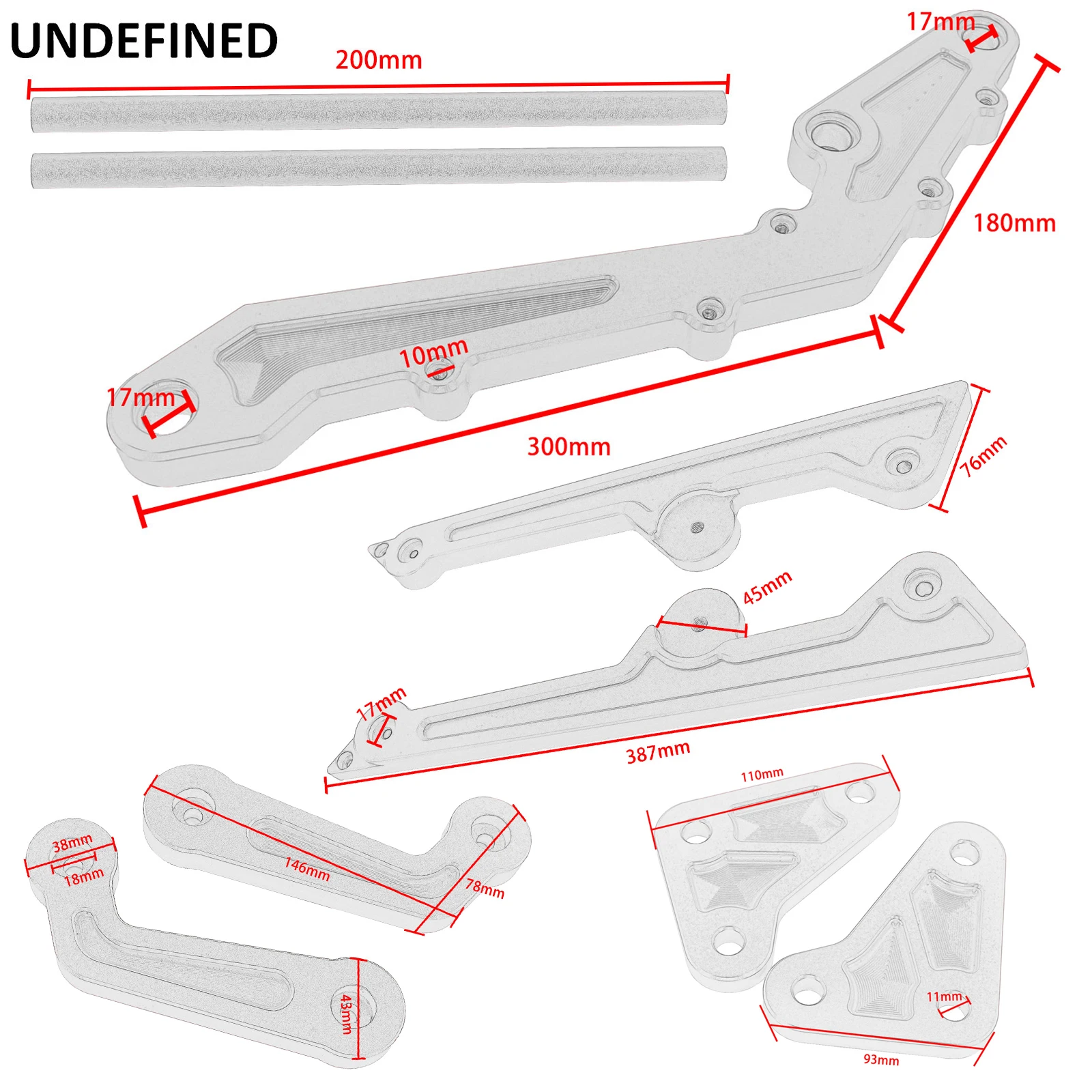 For BMW K100 K75 K1100 Pro-link Kit Seat Bracket Rear Swing Arm Rocker Bracket Subframe Cafe Racer Modified Adjust Damping