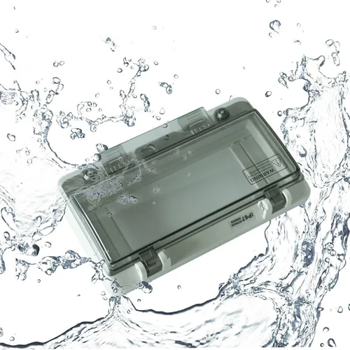 Imagen 2 del producto Cubierta de ventana protectora transparente impermeable IP67, caja de interruptores de circuito, protección de caja de conexiones eléctricas, cubierta de Panel