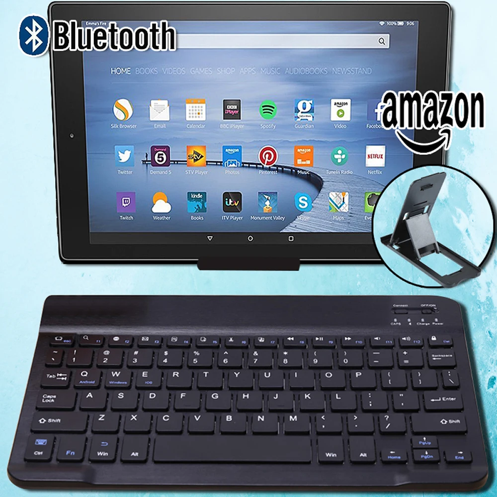 Wireless Bluetooth Keyboard for Amazon Kindle Fire HD 8.9