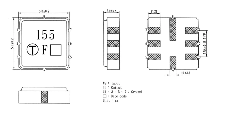 100% NEW 1PCS TA0289A 289 7050 159.0125MHz SMD 7.0*5.0 mm TA155FD 155 155MHz  SMD 5*5MM TA0377A 377 169MHz TA0168A 168 163MHz