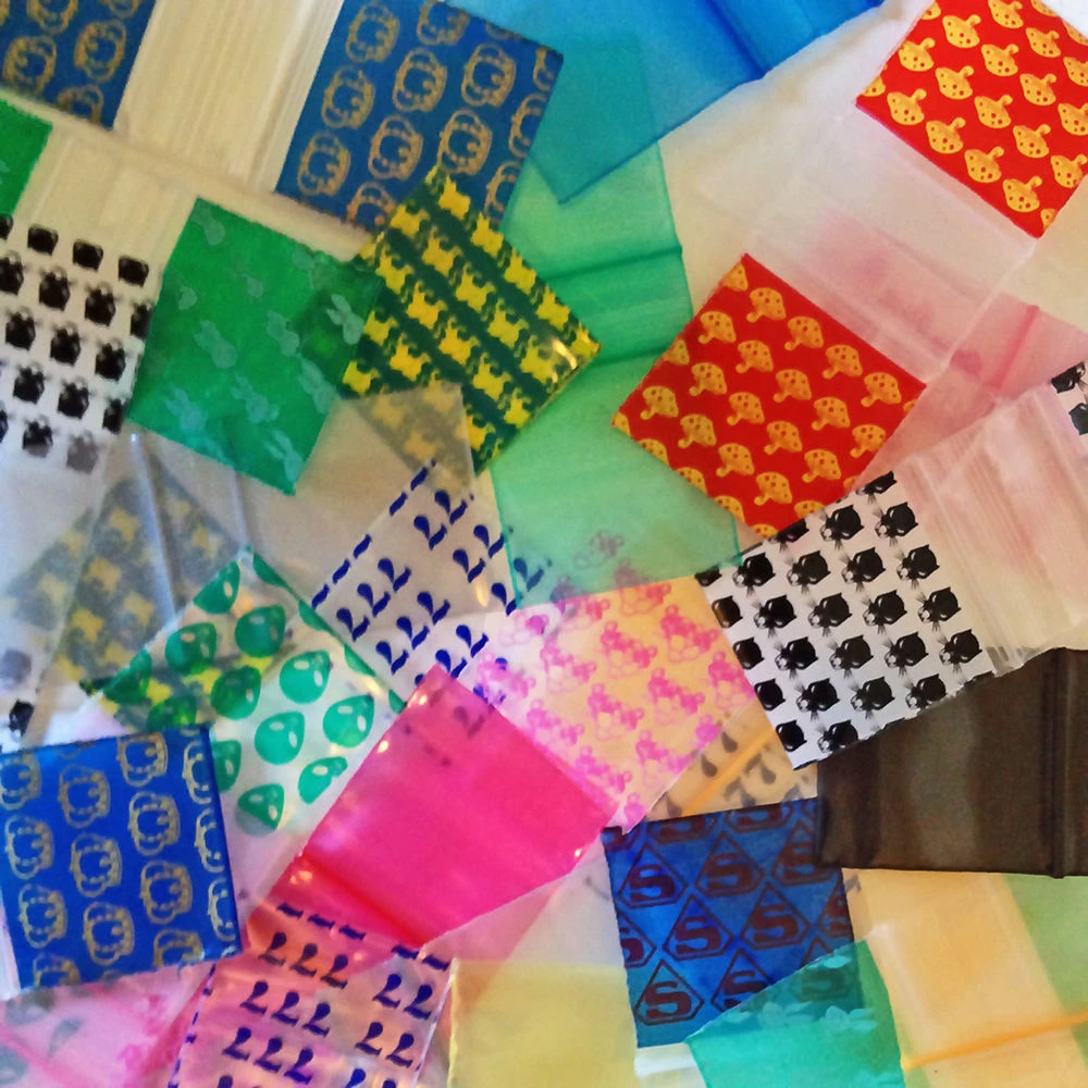 400 Baggies vendita al dettaglio all\'ingrosso casuale 4 disegni sacchetti di Design a chiusura lampo Mini sacchetto di tenuta in plastica 1010 1