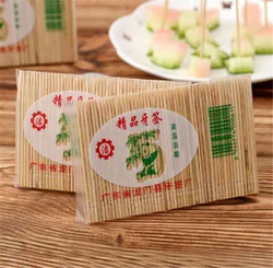 100PCS/Bag Disposable Wood Toothpicks Party Dental Natural Bamboo Toothpick for Home Restaurant Hotel Products Toothpicks Tools