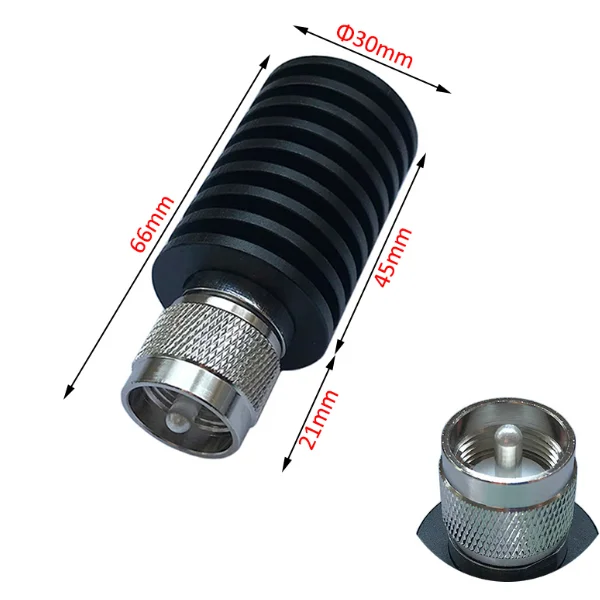 25W UHF Male Dummy Load PL259 SO239 RF Coaxial Load U type Style M Male Plug Connector 50 Ohm DC-500MHz