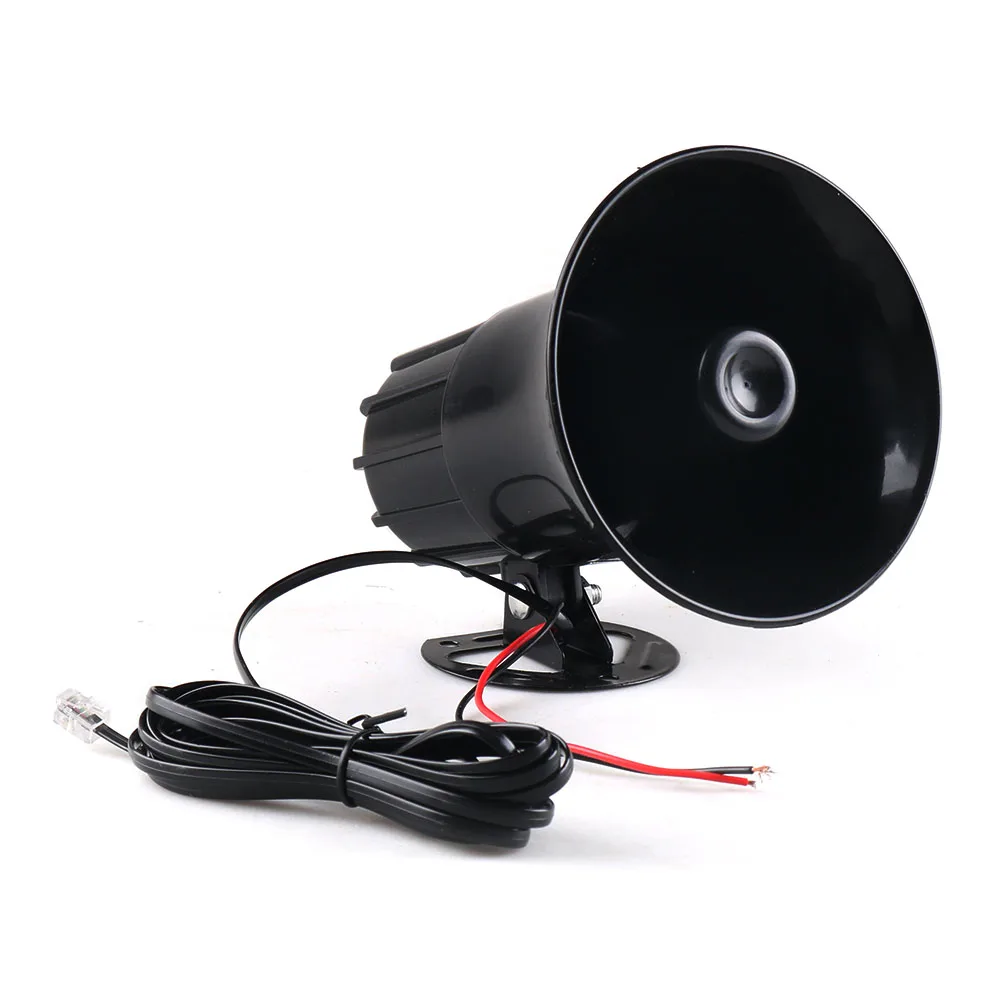 12V 50W 120dB Air Siren Horn Warning Alarm Megaphone for Car Truck MIC Speaker 7 Sounds Loud for Car Van Truck Train RV Boat