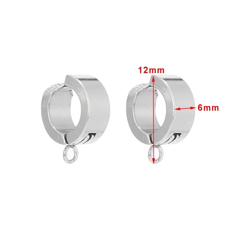 10 PCS  Hoop Earrings Stainless Steel Earrings Hoops DIY Earring for Women Girls Sensitive Earring