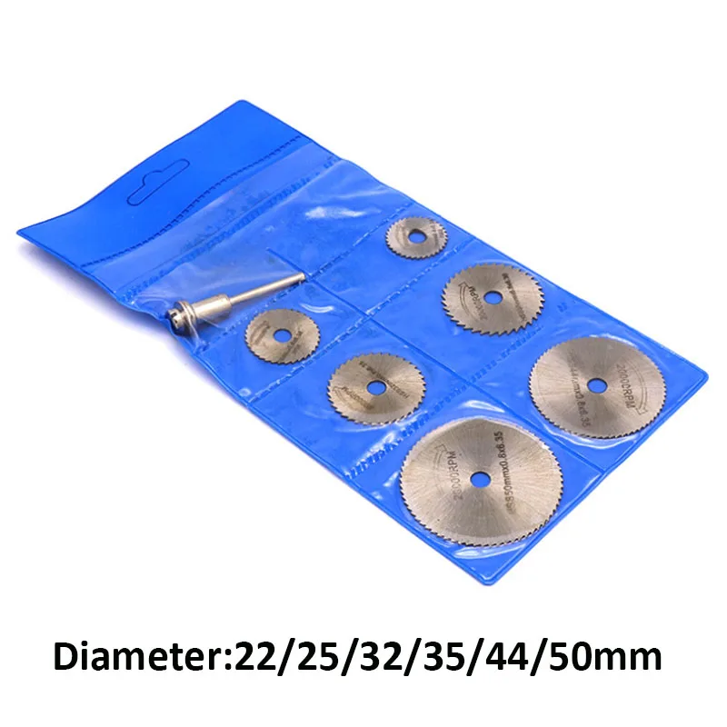 1 set HSS Circular Saw Blade Rotary Tool For Dremel Metal Cutter Power Tool Set Wood Cutting Discs Drill Mandrels