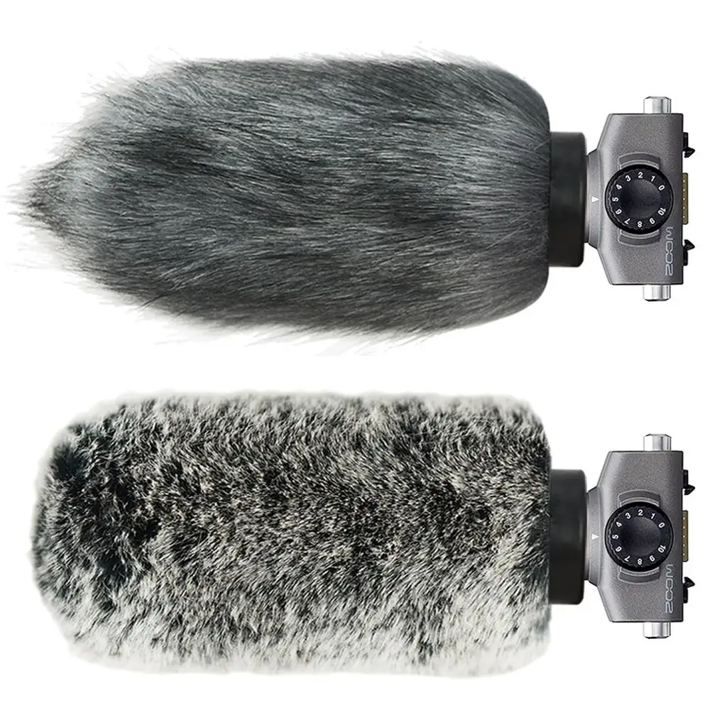 Microphone Furry Rigid Windscreen Muff  Mic Wind Cover Fur Filter Outdoor Microphone Windscreen for ZOOM SSH6