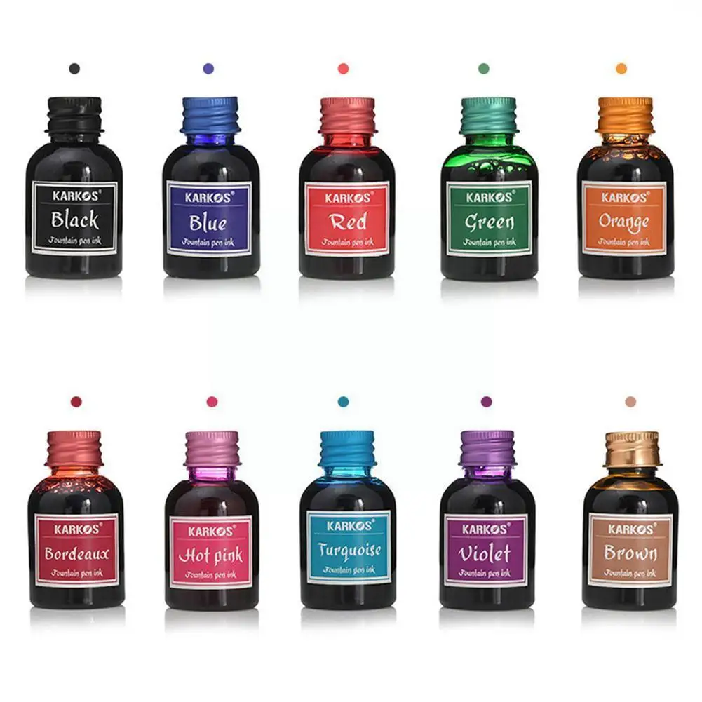 30ml Colors Universal Fountain Pen Ink Bottle Pure Ink Writing Pen Inks Pens Fountain Fountain Colorful Stationery