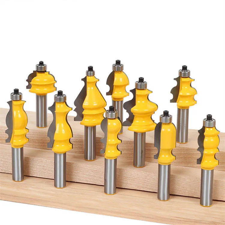 Set di frese per legno combinazione di taglierine per fiori 12-35 pezzi di testa di taglio per taglierine