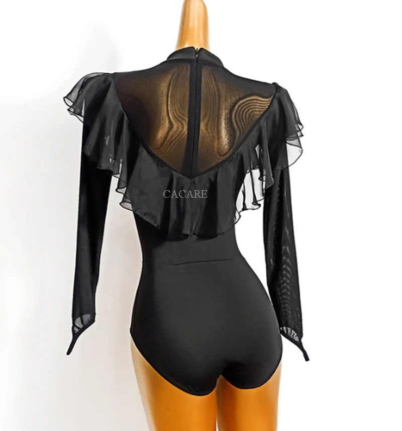 Bodysuit Voor Ballroom Danswedstrijd Jurken Waltz Tango Dans Jurken Standaard Flamenco Wear Kostuum D0818 Body