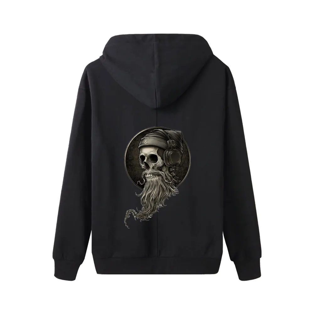 Iron On Transfer Punk Patches For Clothing Rock Skull Heat Transfer Thermal Sticker DIY T-Shirts Decals Iron On Paches Stripes