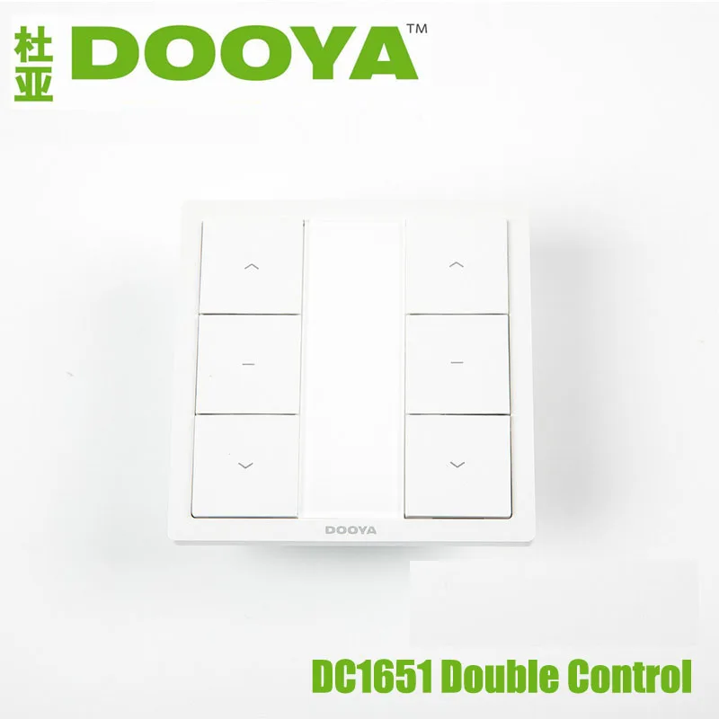 Dooya-Single Channel Wall Switch, DC1650, DC1651, Double Channel Emitter, Wall Receiver, Remote Control for Dooya Curtain Motor