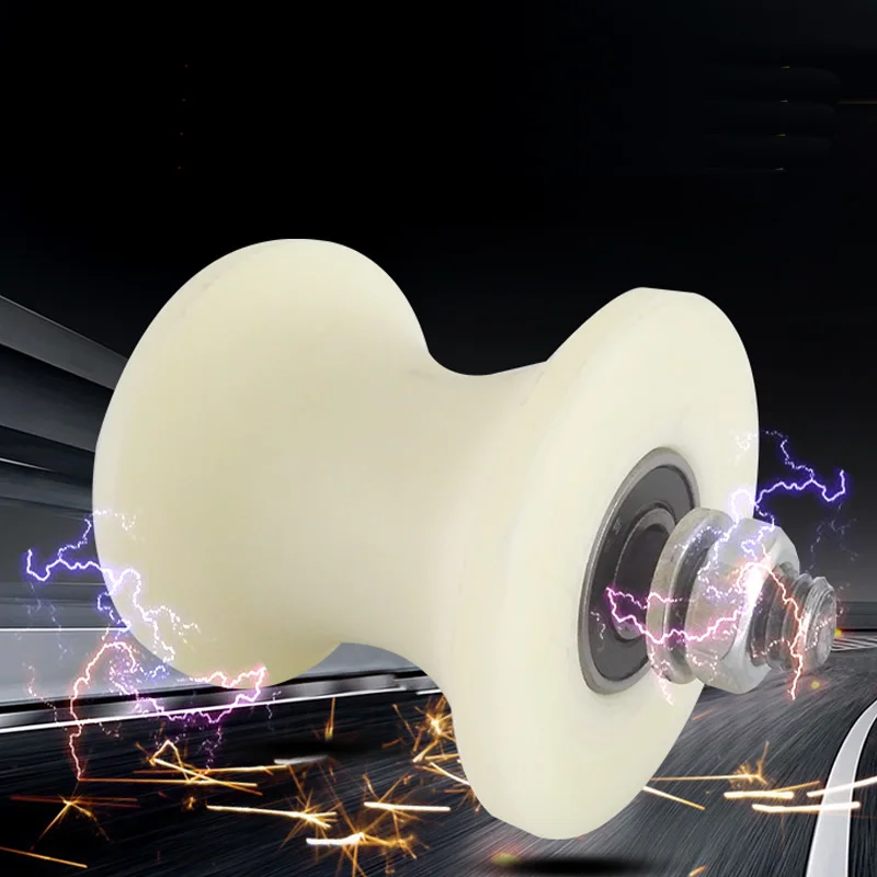 PP Pulley,Polypropylene bearing roller , U-shaped Track groove wheel, for 40mm and 50mm diameter tube rod