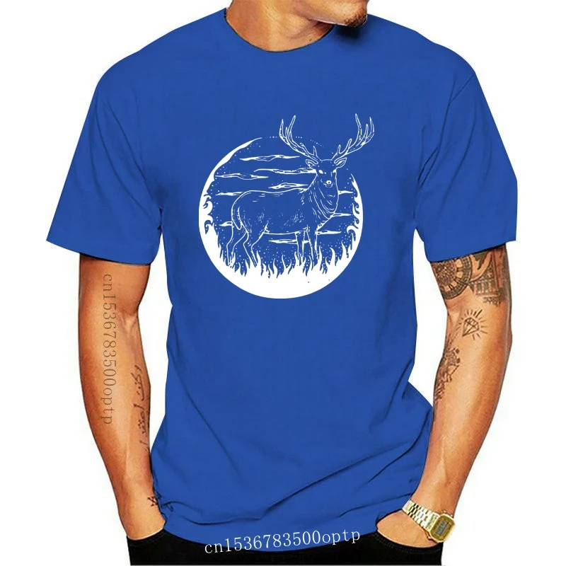 New 2021 Fashion Summer WILD DEER ANTLERS ANIMALS HUNTER NATURE WILDLIFE Mens Military Green T-Shirt Tee shirt