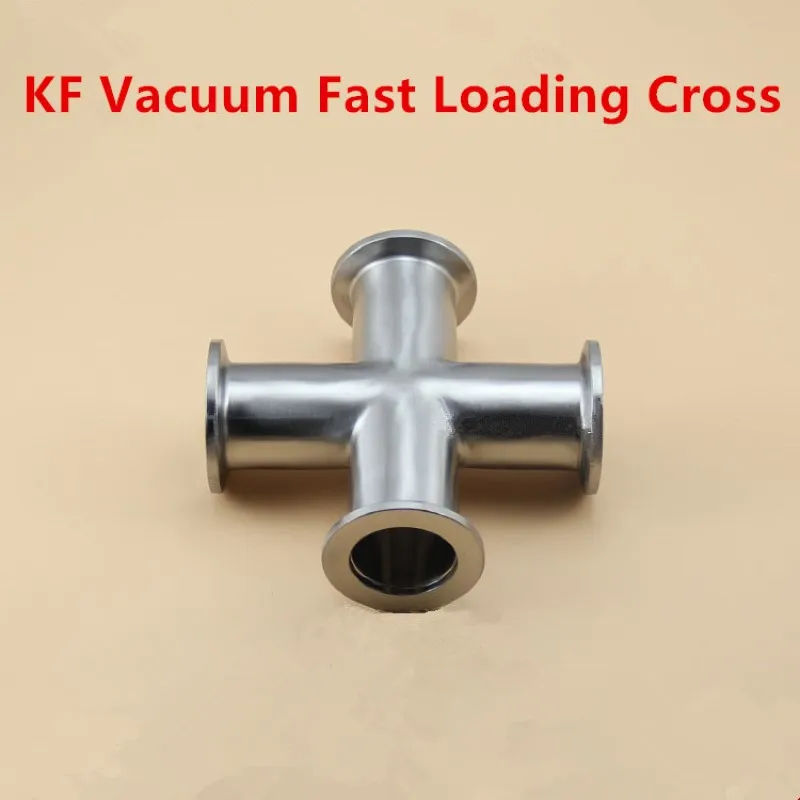 

Zion Vacuum Cross Flange Tube Equal Diameter 4-way Pipe Fast-loading SS304 Vacuum Flange Fitting Equal Four-way Joints