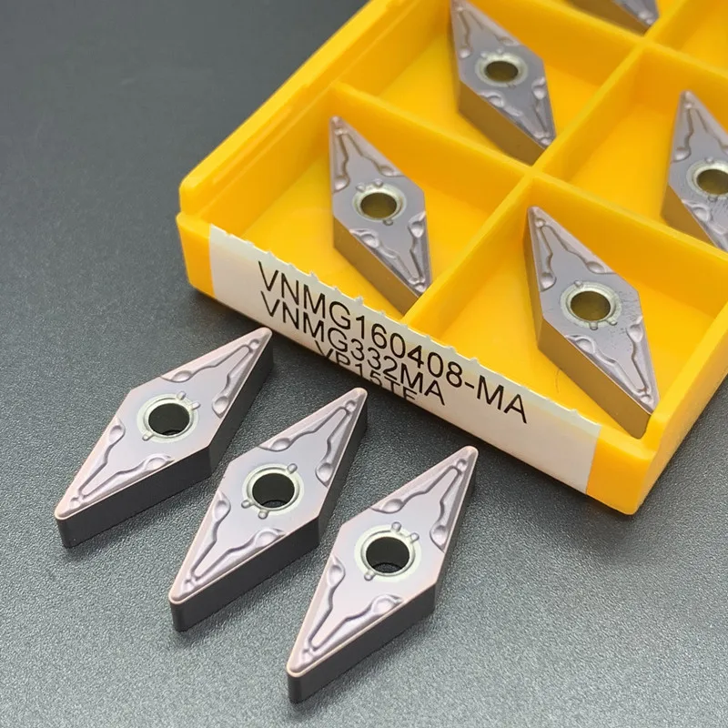 VNMG160404 VP15TF UE6020 inserto per tornitura Tokarnyy in metallo duro utensile per tornitura cilindrica originale di alta qualità CNC VNMG160408 US735