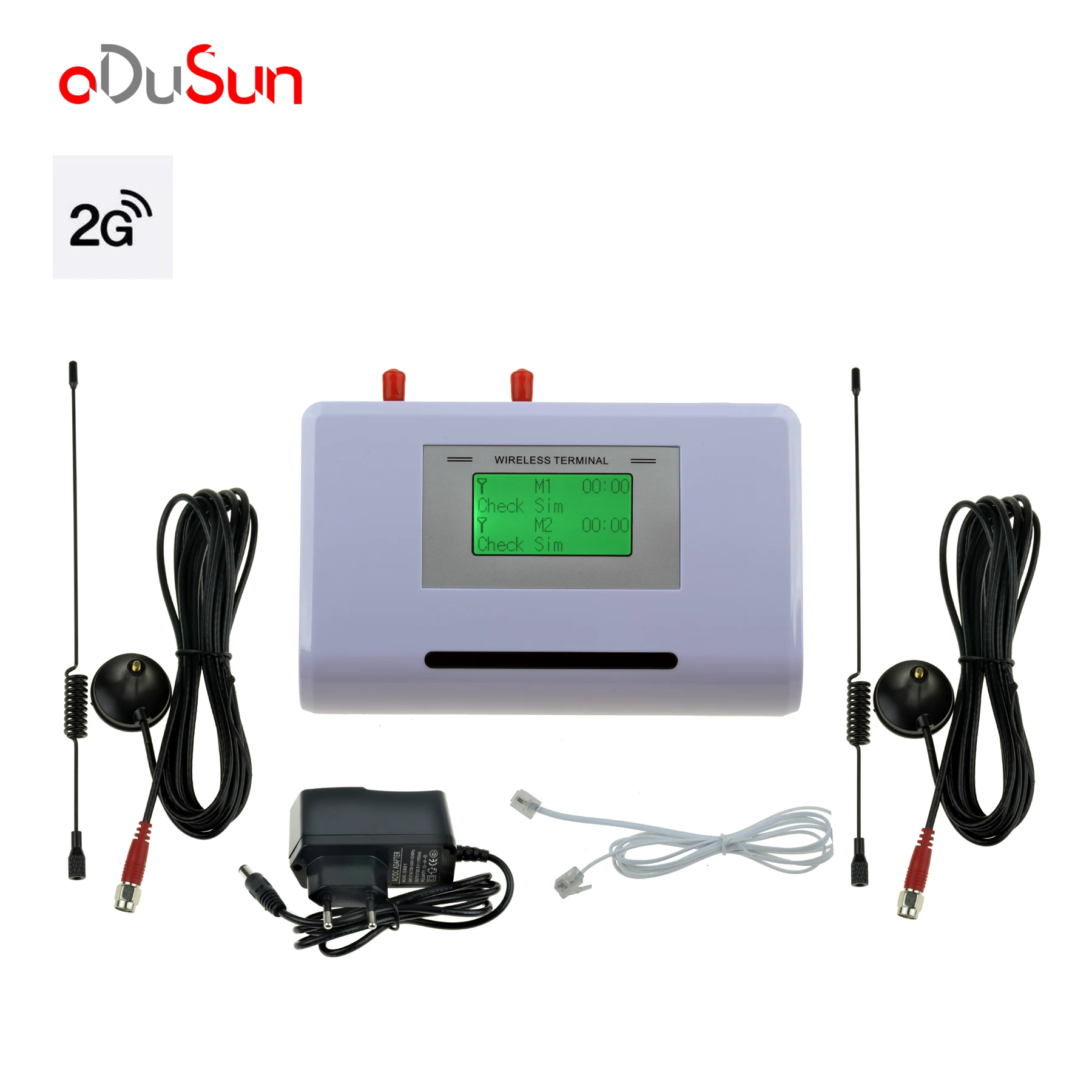 Dual Sim Card Fixed Wireless Terminal GSM 850/900/1800/1900MHZ Dual Standby Support Alarm System PABX Caller ID for Home Office