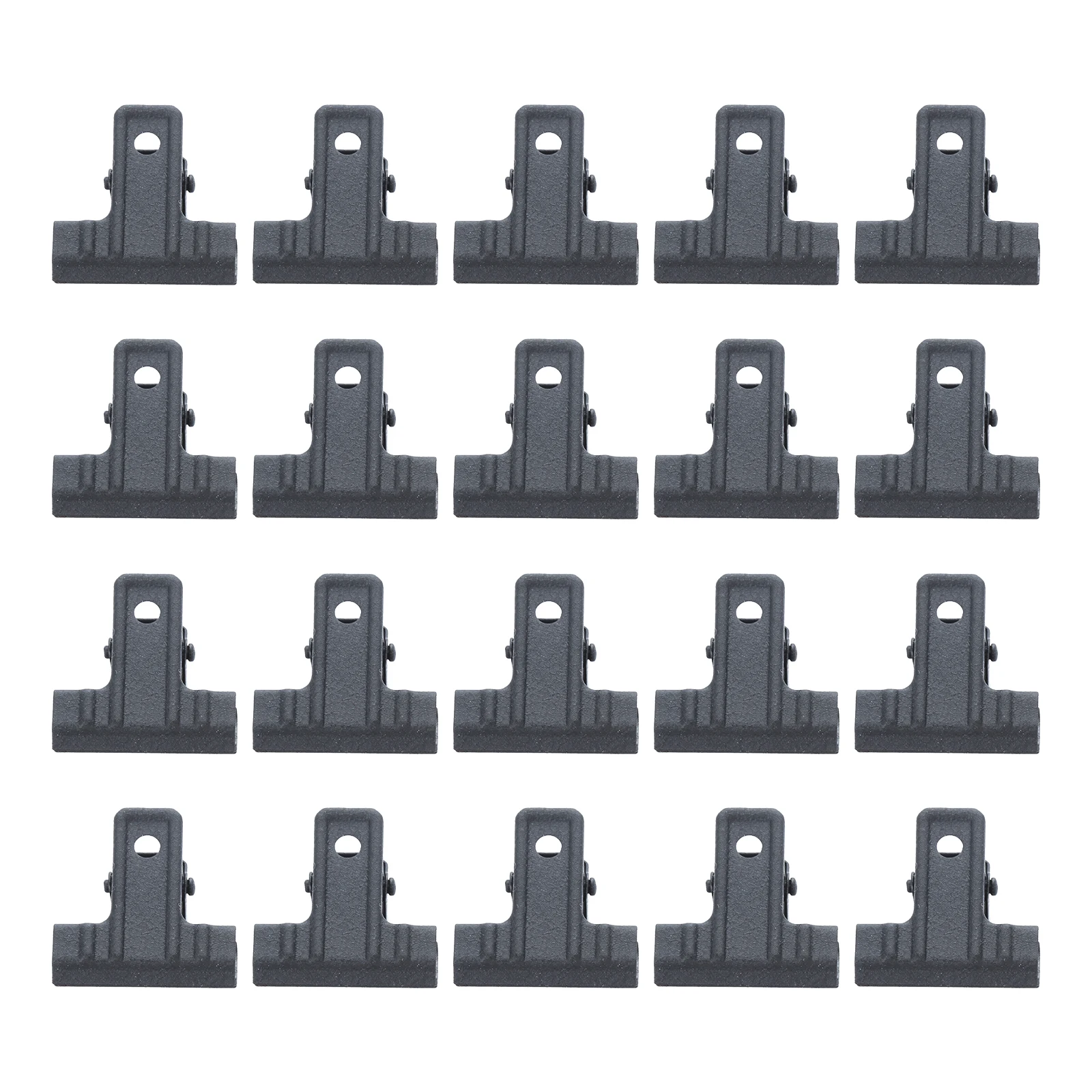 

20Pcs Binder Clips Bulldog Letter Clips MetalBlack Metal Paper File 30mm Binder Clip Stationary Office school home Supplies