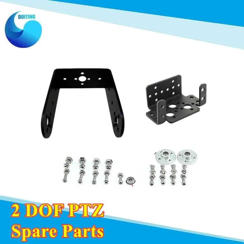 2 DOF Độ Dốc Xoay Ngang Và Đứng Các Servo Cảm Ứng Bộ Tiêu Chuẩn Servo Chưa Lắp Ráp Yuntai DIY Bộ Cánh Tay Robot servo Kim Loại
