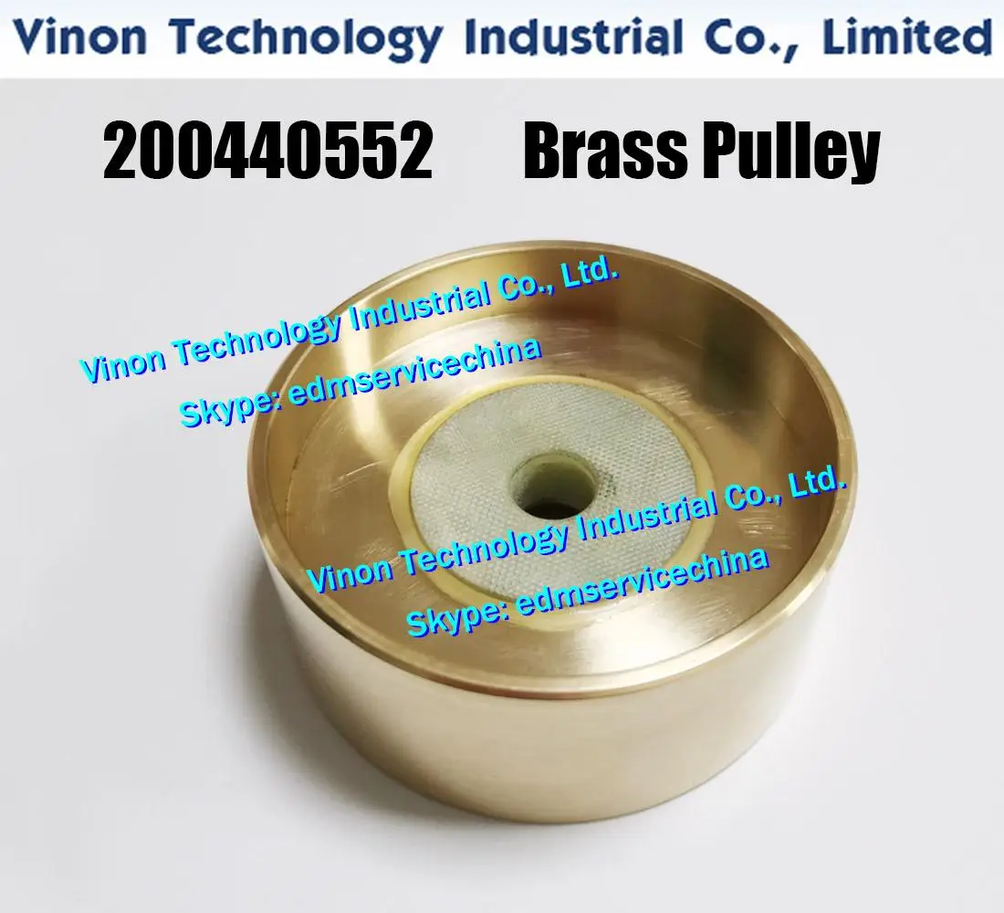 200440552 Brass Pulley Wire Threading C679 Size Ø80x34tmm for ROBOFIL 100,200,400,600 series Charmille 200.440.552, 200-440-552