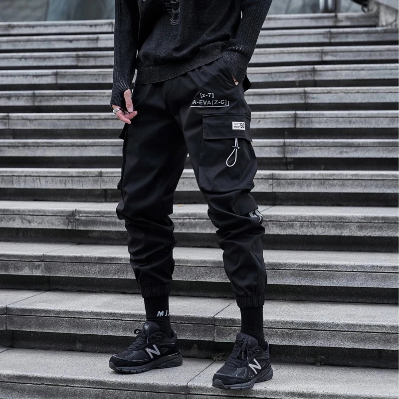 2024 Hip Hop Cargo Casual Pants Boy Versatile Student Hong Feng Leotard Handsome Long Pants  Harem Joggers Harajuku Sweatpant