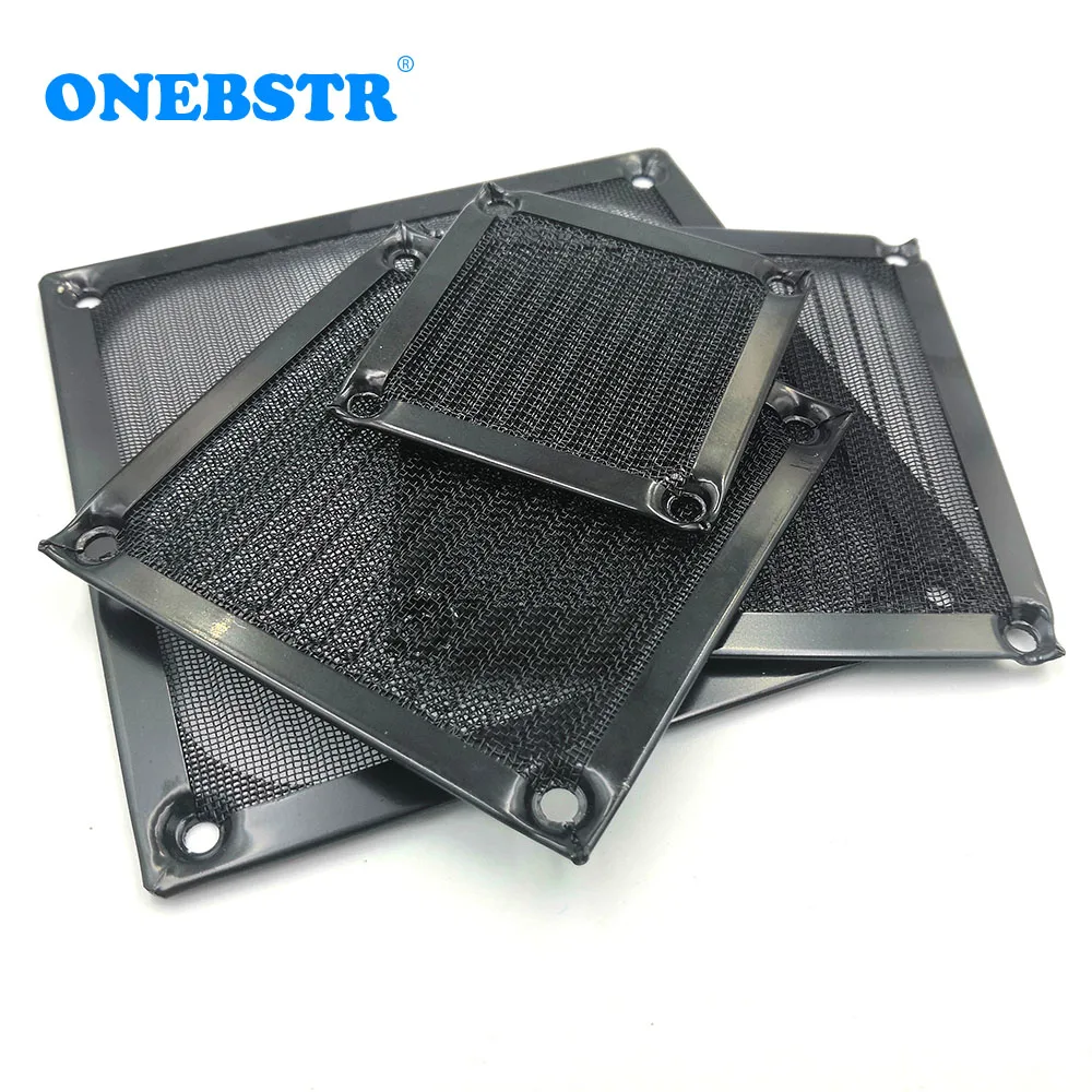 2Pcs/Lot 9CM Stainless Steel Dust-Proof Filter Net Cover Aluminum Frame For 9225 9238 Fan Corrugated Design High Quality