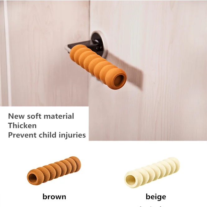 100PCS Home Anti-static Door Knob Covers Soft Foam Door Handle Knob Cover Protector Static-free Baby Safety Protective