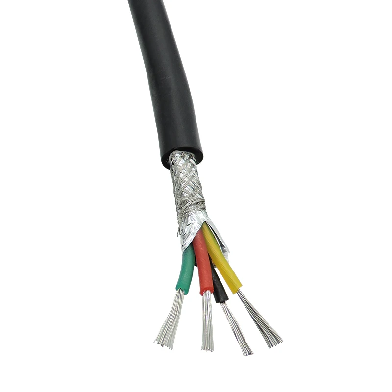 Silicone shielded sheathed cable wire 22 20 18 17 15 13 11 9 AWG 2 3 4 5 6 8 core anti-interference soft signal wire power cable