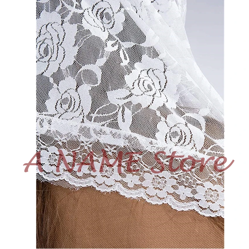 Infinity Mantilla veils Catholic for church little Girls' Kids Headcovering First Communion Lace Veil Small White Black mantille