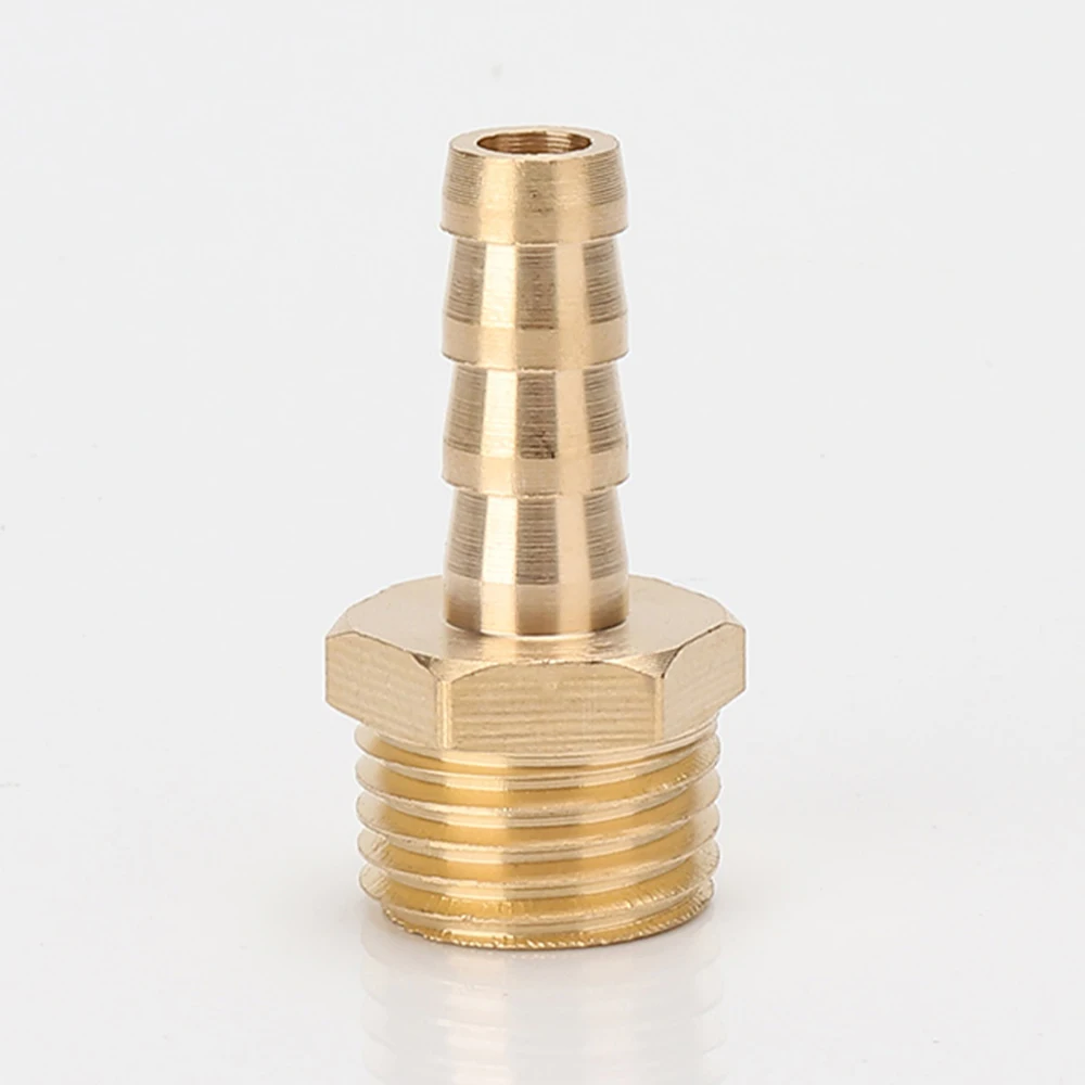 Brass hose connector sleeve 4 6 8 10 12 Pagoda type 1/8” 1/4” 1/2” 3”” BSP male thread copper connector pneumatic connector