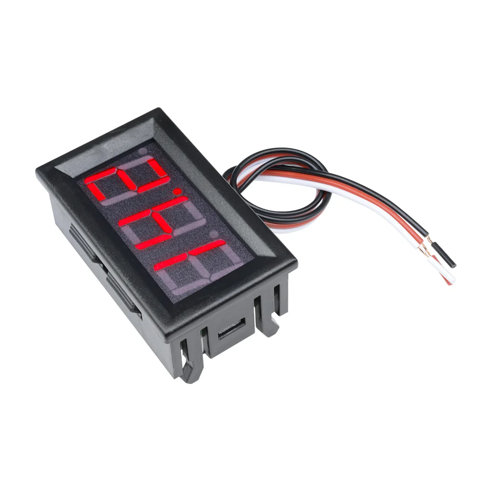 Mini Digital Voltmeter DC 0V-30V Digital Voltmeter Voltage Panel Meter For 6V 12V 24V Electromobile Motorcycle Car 0.56 Inch