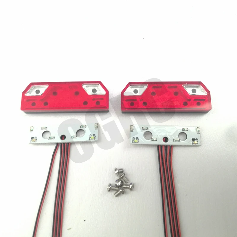 Metalowe światło tylne LED PCB do 1/14 Tamiya RC Truck Trailer Wywrotka Man 620 1851 3363 56360 DIY Parts