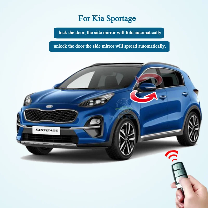 FORYOU Car Side Rear Mirror Folding Module For Kia K5 / Sportage R 2010-2016 / Hyundai IX35 2010-2016