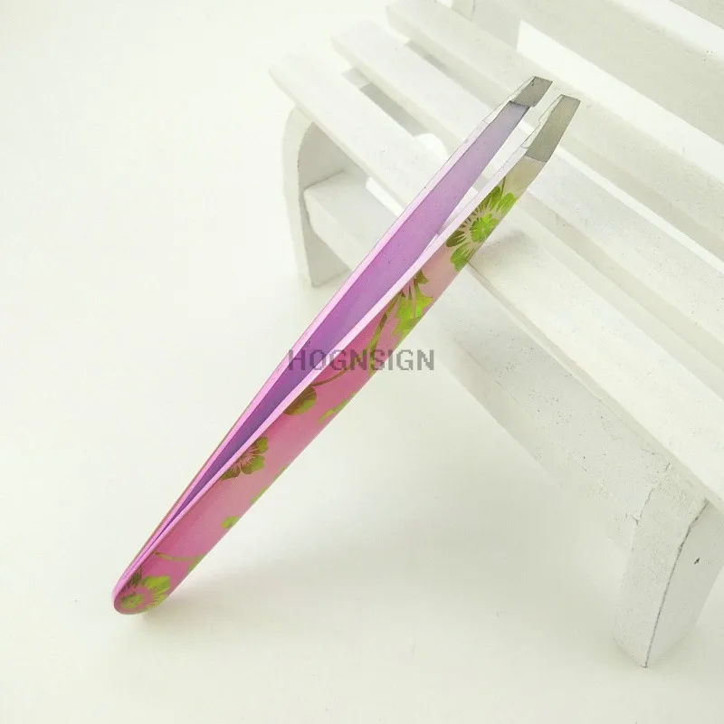 Pinça pequena pinça ponta inclinada pinça de sobrancelha clipe removedor de cabelo design ferramentas de maquiagem facial cílios postiços fórcep ferramenta de beleza