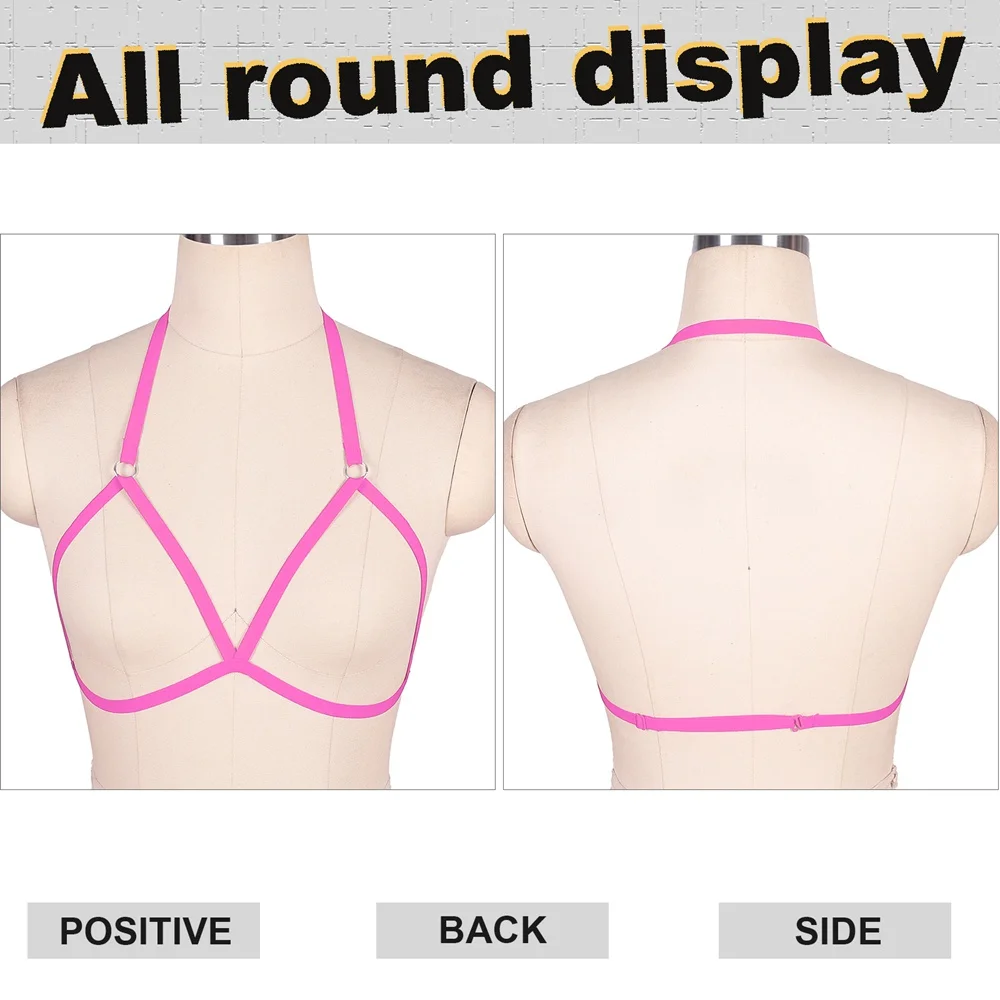 

Sexy Harness Erotic Tops Underwear Garter Gentlewoman Elastic Bondage Cage Straps Bra Plus Size Bralette Body Belts Lingerie