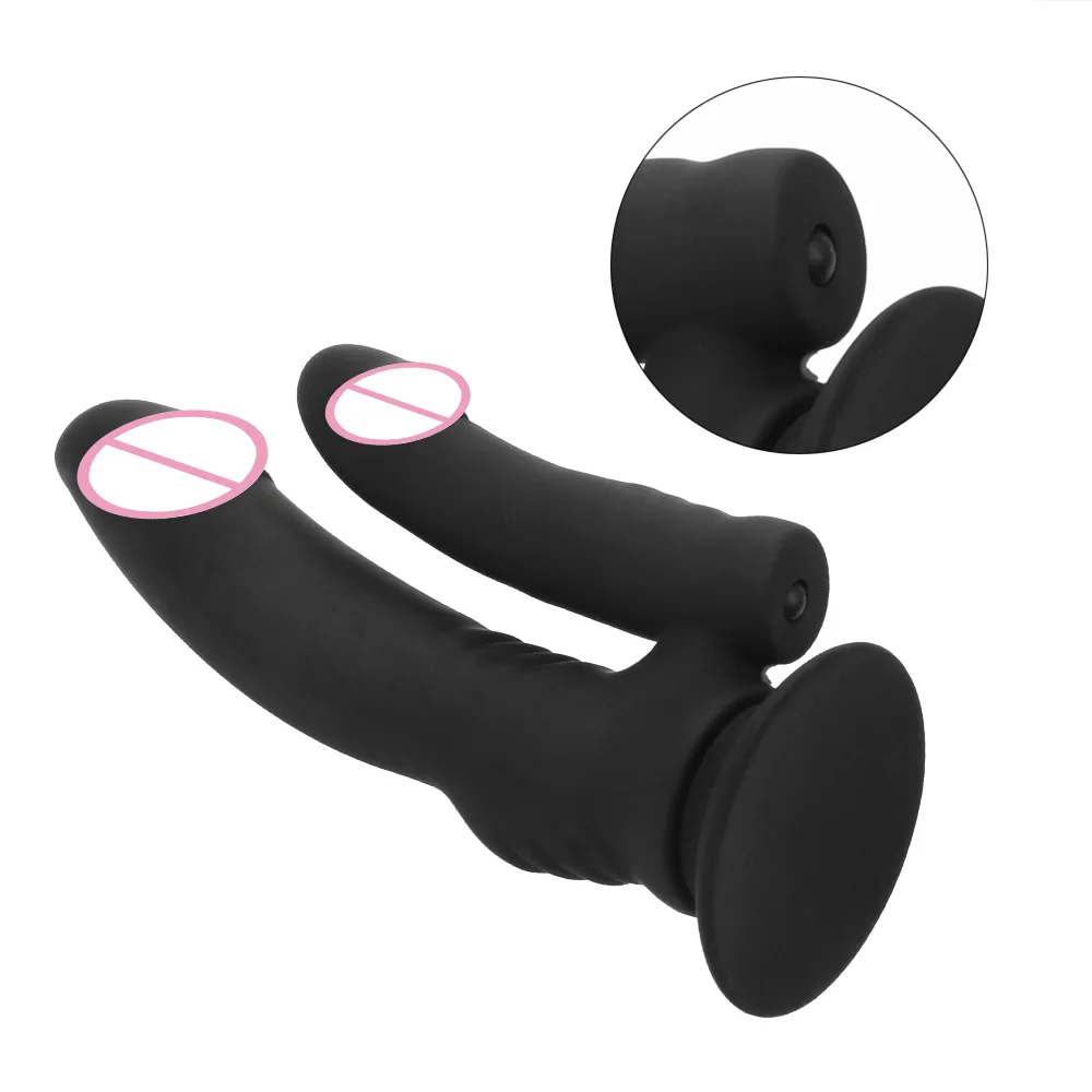 VATINE – vibromasseur Double godemiché en Silicone pour femme, Plug Anal pour stimuler le Clitoris et le point G, étanche