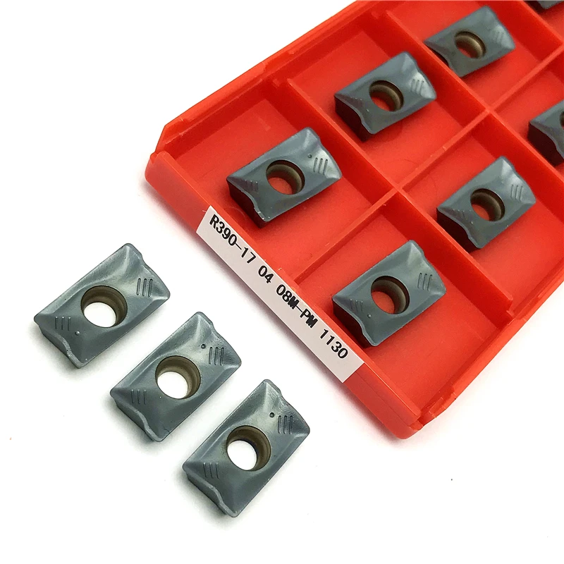 Venda Quente 10 Peças R390 170408 pm 1025 1030 4240 Carboneto Cortador Torneamento Inserções Torno Ferramentas Cnmg 190608 Peças de Metal Alta Qualidade