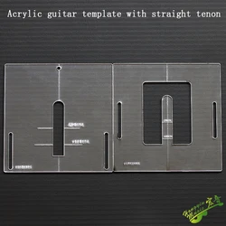 Guitar drum straight dovetail tenon straight tenon acrylic mold guitar mold tool acrylic template