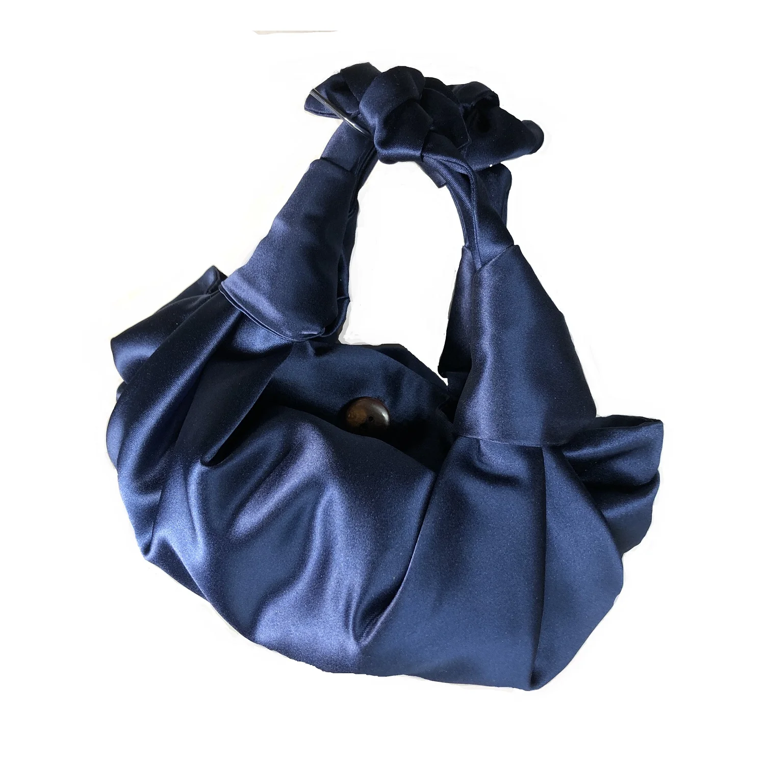 Cloud-wrapped Soft Leather Madame Silk satin Bag Single Shoulder Slant Dumpling Bag Handbag Day Clutches Bags 2020 purse