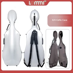 4/4 Cello Case Carbon Fiber Full Size Hard case Hard Shell Strong Light(White)