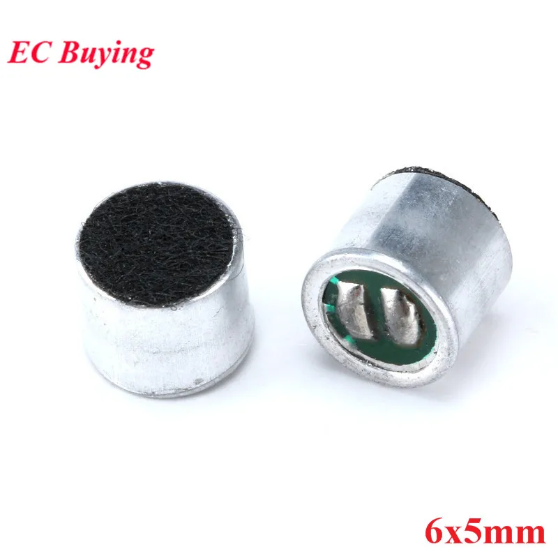 10/5 szt. Mikrofon elektretowy pojemnościowy 6x5mm, czułość 52DB, mikrofon elektretowy kondensatorowy 6mmx5mm, przetwornik MIC 6*5mm