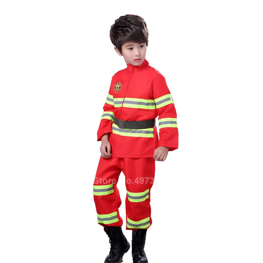 ปีใหม่คริสต์มาสของขวัญFireman Samสำหรับเด็กชายหญิงนักผจญเพลิงCosplay Uniform Role-Play Carnivalแฟนซีชุด