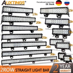 Auxtings 4/7/12/15/17/20/22/25/28/44 ''en barre lumineuse led tout-terrain projecteur projecteur Combo led lampe de travail pour Jeep voiture 4WD camion SUV ATV