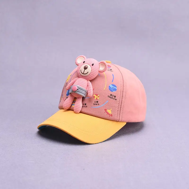 LDSLYJR new style Cartoon bear cotton Casquette Baseball Cap Adjustable Snapback Hats for child boy and girl 68